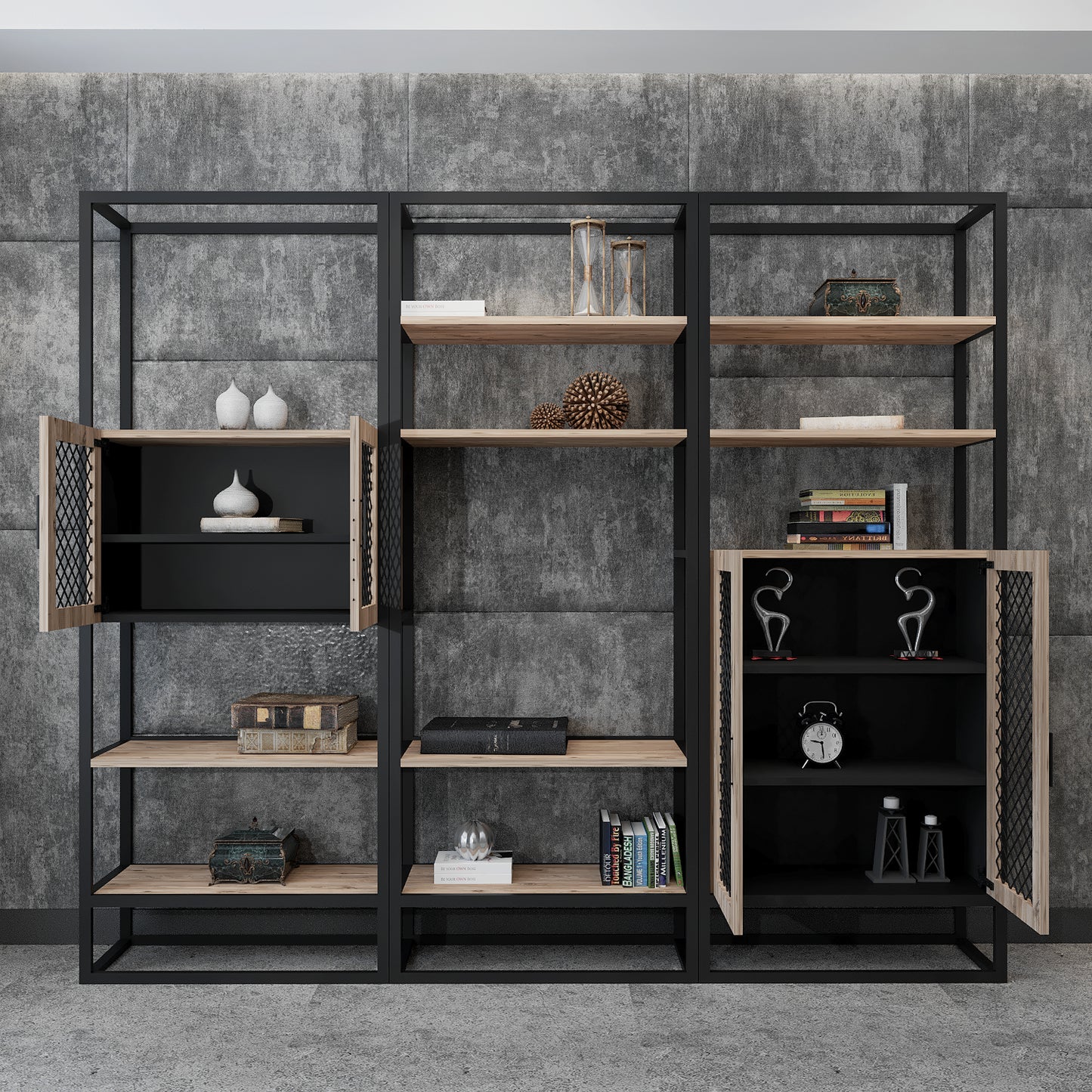 Oslo Kitaplık Set