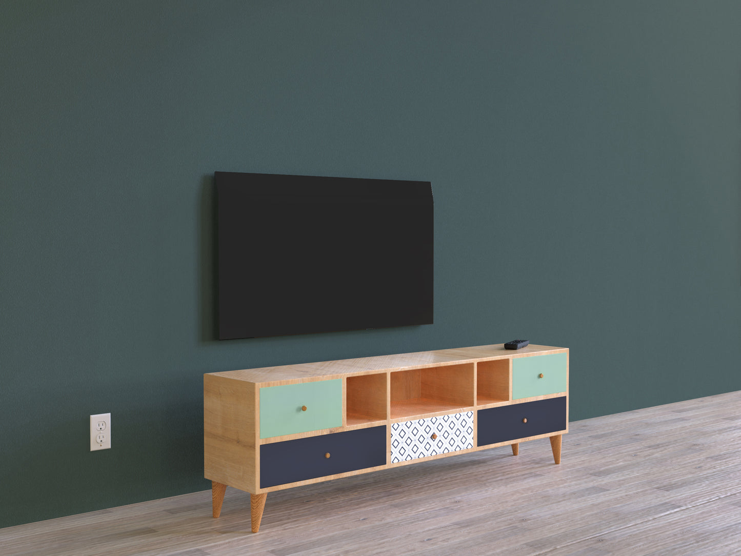 Colores 180 Cm 5 Çekmeceli Tv Ünitesi