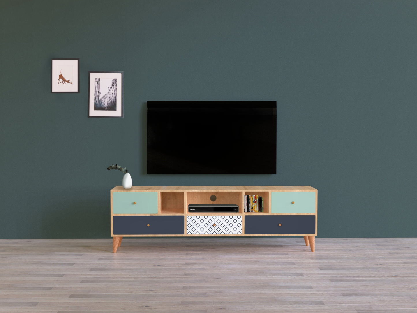 Colores 180 Cm 5 Çekmeceli Tv Ünitesi