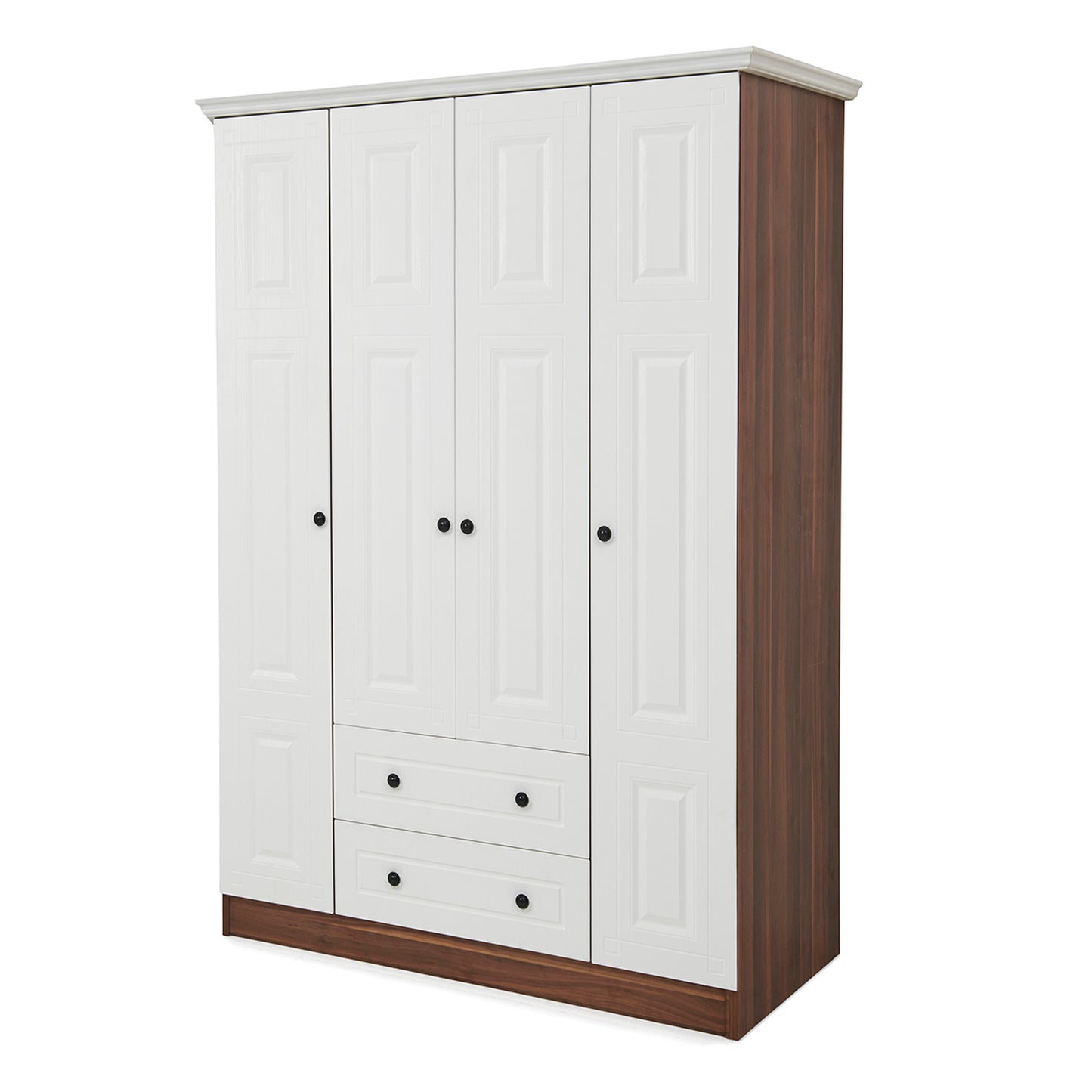 Membran Asu 120 Cm 4 Kapaklı 2 Çekmeceli Gardirop