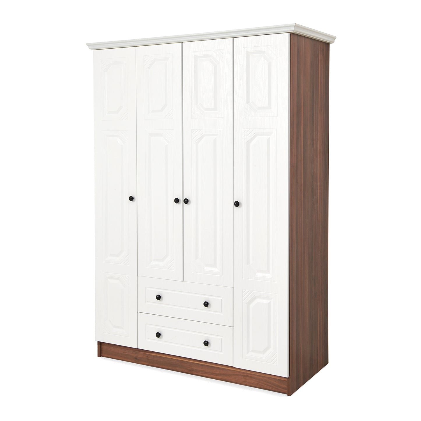 Membran Point 140 Cm 4 Kapaklı 2 Çekmeceli Gardirop