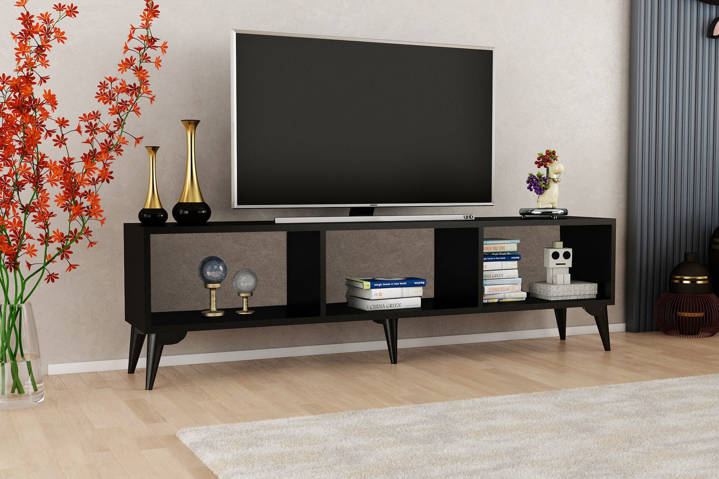 Luna TV Ünitesi 150 cm - Siyah