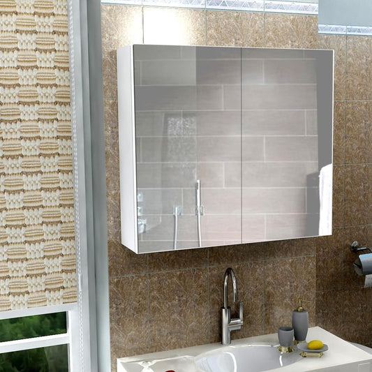 Nisa Aynalı Banyo Dolabı - Beyaz