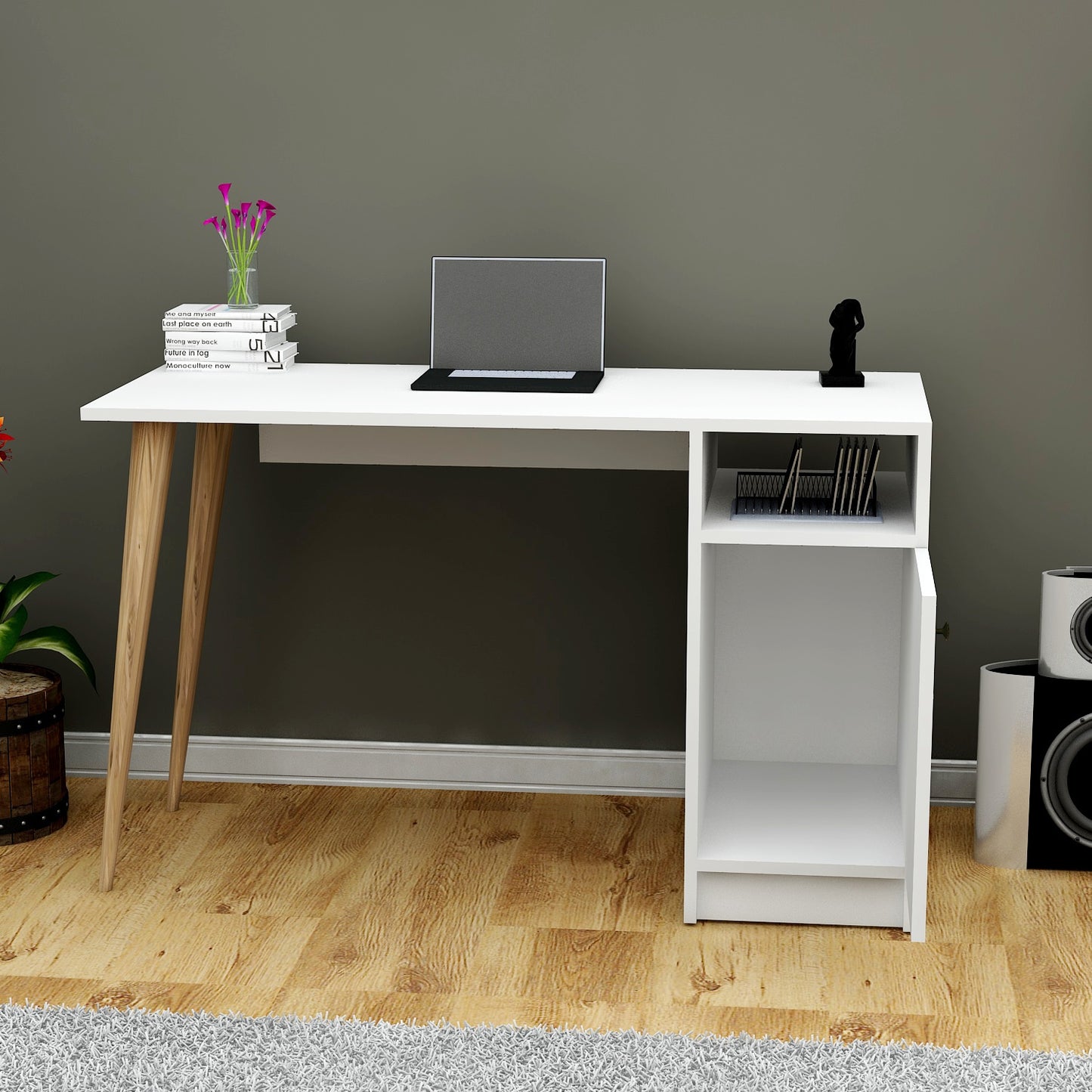 Mentor Working Table With Turned Legs