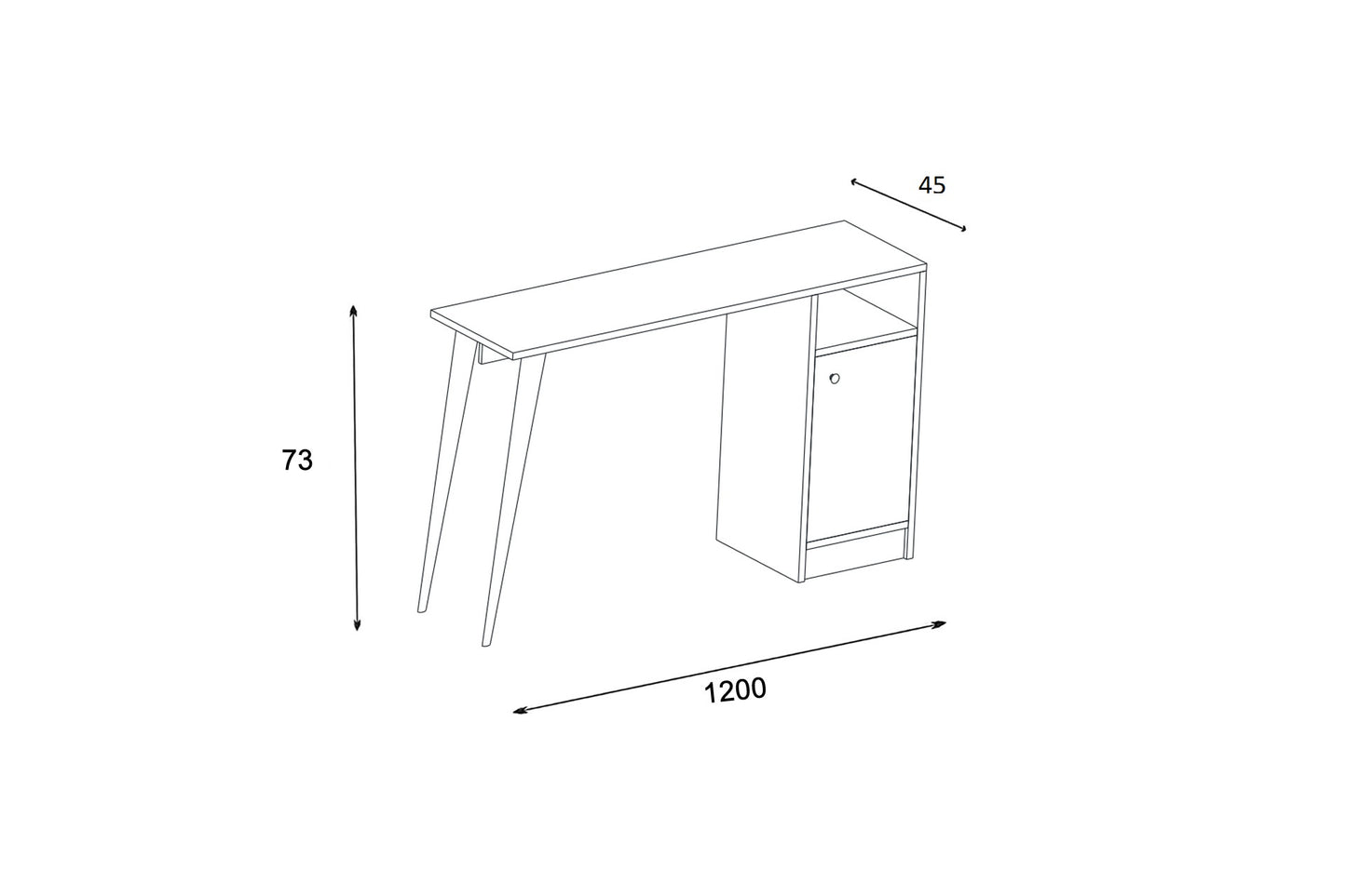 Mentor Working Table With Turned Legs