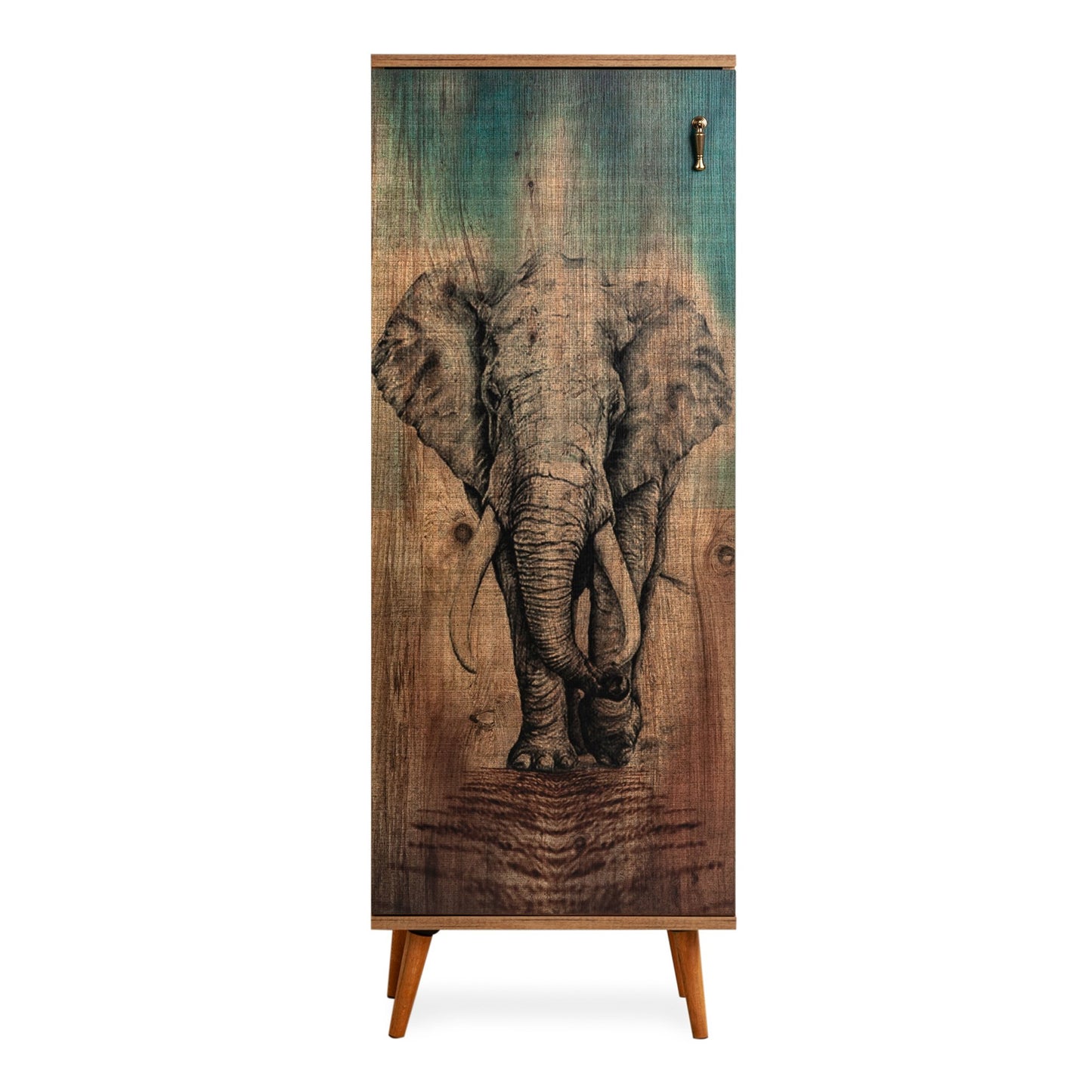 Atlantis Elephant Printed Multi-Purpose Cabinet